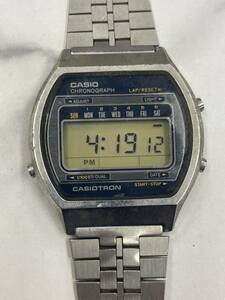 69.稼働品・CASIO カシオ CASIOTRON カシオトロン デジタル メンズ 腕時計 クォーツ 純正ベルト//NA260