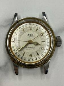 51.すぐ止まります・ORIS オリス ラウンドケース ポインターデイト 自動巻き 裏スケルトン ボーイズ メンズ 腕時計//TO352