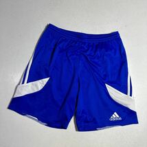 アディダス adidas 3本ライン サッカー トレーニング用 ゲームパンツ プラクティスパンツ Mサイズ_画像1