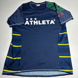 アスレタ ATHLETA 紺 ネイビー フットサル サッカー プラクティスシャツ Mサイズ