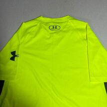 アンダーアーマー underarmour 黄 イエロー スポーツ トレーニング用 プラクティスシャツ MDサイズ ヒートギア heatgear_画像9