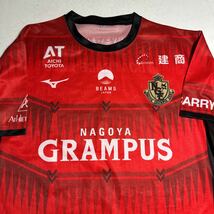 名古屋 グランパス GRAMPUS BEAMS コラボ ミズノ MIZUNO 応援用シャツ フリーサイズ_画像2