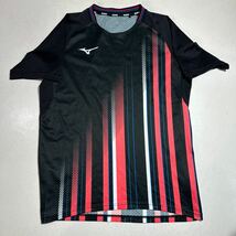 ミズノ MIZUNO 黒 ブラック サッカー トレーニング用 プラクティスシャツ Mサイズ_画像1