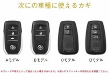 トヨタ 対応キーケース 適合多数 新型カローラ/新型RAV4/新型クラウン 220系/70系カムリ/C-HR/50系プリウス ☆カラー/3色選択/1点_画像2