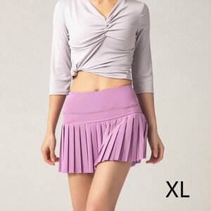 CJM669* женский спорт одежда внутренний есть юбка мини-юбка юбка теннис Golf тренировка бег фитнес фиолетовый XL