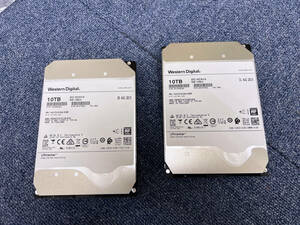 【2台セット】WesternDigital HUH721010AL5200 Ultrastar DC HC510 【10TB】 SAS12Gb/s サーバ用高耐久性HDD 中古品