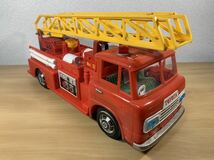 ★当時物★ 野村トーイ　NO.3 しょうぼうしゃ　消防車 FRICTION POWERED FIRE ENGINE 年代物 レトロ おもちゃ　箱付き_画像6