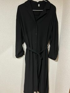 ワンピース　シャツドレス　ブラック　未使用品