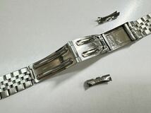 オメガ ステンレスベルト 19mm幅用　型番の刻印なし　FF 017 B OMEGA stainless steel bracelet ベルト ブレスレット　181-1_画像9