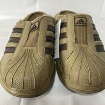 希少　美品未使用タグ付き　adidas SS CLOG カーキ系 ボア サンダル 26.5cm スーパースター クロッグ スリッポン_画像5