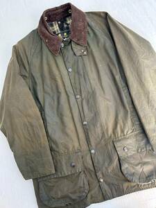 1994年製 旧3ワラント Barbour バブアー BEAUFORT オイルドジャケット セージ サイズC40 ビューフォート