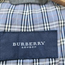 美品 バーバリー ロンドン【デニム調 ZIPジャケット サイズ M】BURBERRY LONDON アウター ブルゾン ジャケット ノバチェック チャコール_画像9