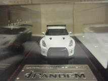 イグニッションモデル PANDEM R35 GT-R WHITE SKYLINE NISSAN 1/64 1745 ニッサン スカイライン GTR パンデム　ホワイト_画像3