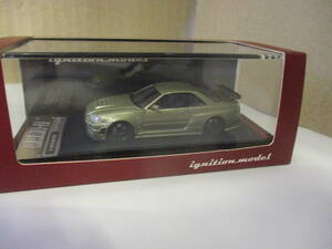 イグニッションモデル NISMO R34 GT-R Z-TUNE GREEN METALLIC SKYLINE NISSAN 1/64 1873 ニッサン スカイライン ニスモ グリーンメタリック