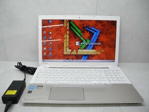 ☆第4世代☆東芝☆dynabook T554/45KG☆Core i3 1.70GHz/4GB/750GB/Sマルチ/無線/Bluetooth/カメラ/Office/Win10/Win8.1 DtoD領域☆1円☆