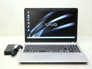 ☆第7世代☆VAIO☆VJS152C11N☆Core i3 3.00GHz/4GB/500GB/Sマルチ/無線/Bluetooth/カメラ/Office/Windows 10 Home DtoD領域☆1円☆