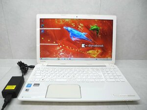 ☆第4世代☆東芝☆dynabook T553/67JWS☆Core i7 2.40GHz/8GB/1TB/BD/無線/Bluetooth/カメラ/Office/Windows 10 Home☆1円スタート☆