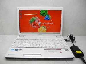 ☆東芝☆dynabook☆EX/55KWH☆Core 2 Duo P8700 2.53GHz/4GB/320GB/Sマルチ/無線/Office/Windows 10 Home☆難有り☆1円スタート☆