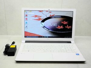 ☆NEC☆LaVie☆NS100/F1W-P4☆Celeron 3855U 1.60GHz/4GB/500GB/Sマルチ/無線/Bluetooth/カメラ/Office/Win10 DtoD領域☆1円スタート☆