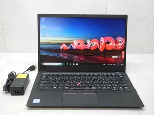 ☆第8世代☆高解像度☆Lenovo☆Thinkpad☆X1CARBON 20KH-004UJP/Core i5 1.60GHz/8GB/SSD256GB/無線/カメラ/Office/Win10 DtoD領域☆1円☆