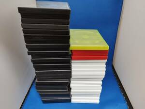 DVDケース 51個（黒30個、白27個、赤3個、緑１個）トールケース