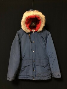 白タグ　ヴィンテージ USA製◆Woolrich ウールリッチ 60／40クロス　バックネル　中綿入り　マウンテンパーカ◆