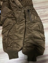 USA製 ヴィンテージ◆レアカラー コヨーテブラウン ALPHA INDUSTRIES アルファ MA-1 フライトジャケット L　_画像8