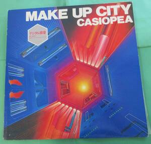 ★ レコード LP 【歌詞カード/楽譜付】カシオペア (CASIOPEA)『メイク・アップ・シティ』/野呂一生/向谷実/櫻井哲夫/神保彰 ★L171