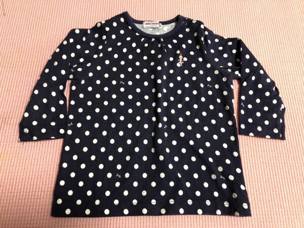 ミキハウス 長袖Tシャツ 80センチ トップス リーナちゃん キッズ ベビー服 女の子女子 ロンT