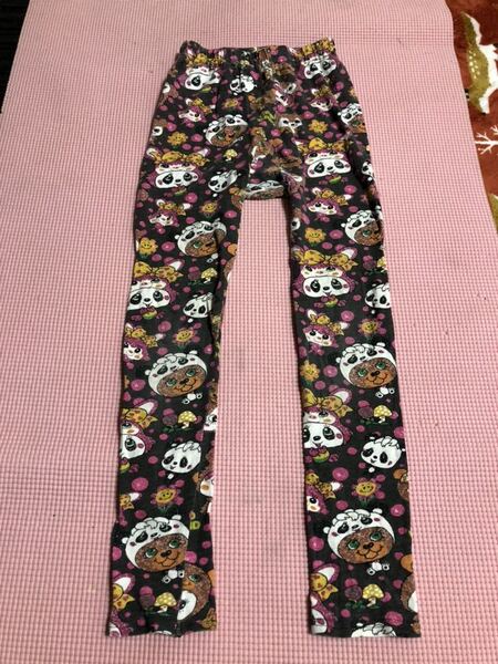 グラグラ スパッツ サイズ 7 130センチ 130~135 ボトムス 総柄 GRANDGROUND キッズ 女の子女子 子供服 長ズボン