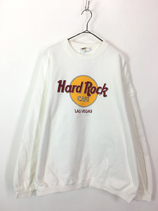 古着 90s Hard Rock Cafe 「LAS VEGAS」 ハードロック スウェット XL 古着