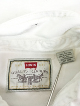 古着 90s Levi's Red Tab 無地 ソリッド 100% コットン ホワイト デニム シャツ L_画像7