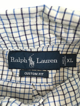 古着 90s Ralph Lauren 「CUSTOM FIT」 グラフ チェック BD シャツ XL 古着_画像6