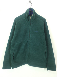 古着 90s USA製 Patagonia 「雪なし」 ハーフジップ フリース ジャケット ハンター!! S 古着