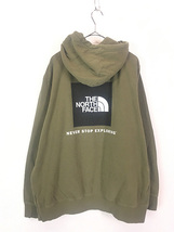 古着 TNF The North Face BIG ロゴ プリント スウェット パーカー XL 古着_画像4