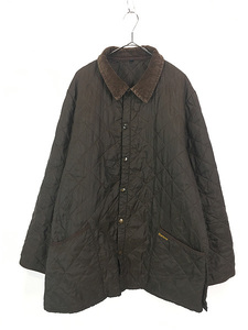 古着 90s 英国製 Barbour 「LIDDESDALE TRACK QUILT」 リッズデイル キルティング ジャケット コート XL