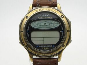 1000円スタート 腕時計 CASIO カシオ COSMO PHASE コスモフェイズ 908 CGW-91 クオーツ QZ マルチアラーム デジタル 破損有 9 I60021