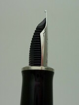 1000円スタート 万年筆 PELIKAN ペリカン スーベレーン ブラックストライプ 黒縞 ペン先18C-750 F 刻印有 筆記用具 文房具 11 I703_画像4