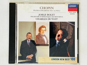 即決CD CHOPIN PIANO CONCERTOS No.1 No.2 Charles Dutoit / Jorge Bolet ホルヘ・ボレット デュトワ 指揮 Z12