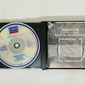 即決2CD 西独盤 蒸着仕様 MAHLER SYMPHONY NO.10 CHAILLY / RSO BERLIN / West Germany 421 182-2 L06の画像3