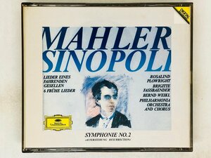 即決2CD シノーポリ マーラー交響曲第2番 復活 MAHLER SYMPHONIE NR.2 GIUSEPPE SINOPOLI POCG-1145/6 T04