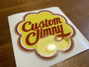 ★ジムニー【Custom Jimny パロディステッカー】カスタム＊耐水＊耐候＊UVカット 検）JB23 JB64 JB74 SJ30 JA11 JA12 レトロ 女性 かわいい