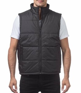 プロクラブ PRO CLUB ヘビー 中綿 ベスト Heavy Padding Vest ダウンベスト:125 ブラック（黒）サイズ L