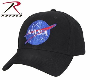 新品：ロスコ ROTHCO NASA ロゴキャップ Low Pro Cap ブラック