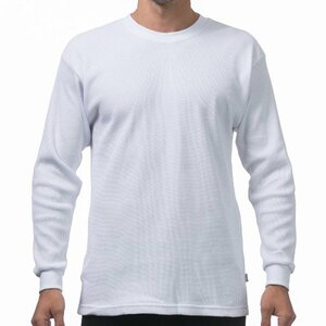 プロクラブ PRO CLUB サーマル 長袖 Tシャツ Long Sleeve Thermal Top:115 ホワイト 白 サイズM