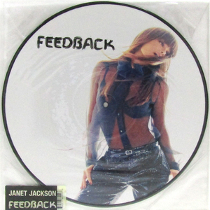 欧州 ピクチャー12inch☆ JANET JACKSON Feedback（EU Mercury Music Group）Picture Disc ジャネット・ジャクソン ハイプステッカー付