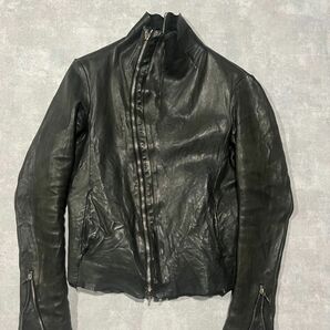 incarnation carved zip blouson レザージャケット　イタリア製　ライナー付き　