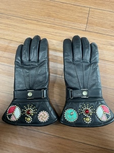  ultra rare * Stop light STOPLIGHT glove gloves black * unused 
