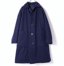 ENGINEERED GARMENTS エンジニアードガーメンツ リバーシブル コート コットン×ナイロン/ウール100% USA製 ステンカラー (XS) o-682_画像4