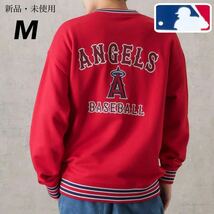 完売品！希少【M】MLB 公式 エンゼルス 長袖 スウェット トレーナー メンズ/大谷翔平 ユニフォーム グッズ tシャツ パーカー エンジェルス_画像1